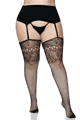 Dual Lycra Fishnet Backseam Pantyhose