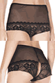 Music Legs ＜Lady Cat＞ Back Button Crotchless Lace Panty