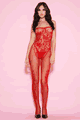 Floral Lace Fishnet Bodystocking