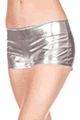 Music Legs ＜Lady Cat＞ Metallic Booty Shorts with Waist Band