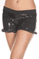 Music Legs ＜Lady Cat＞ Sequined Shorts with Ruffled Trim画像