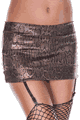 Music Legs ＜Lady Cat＞ Python Print Mini Skirt with Attached Garters画像