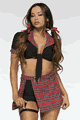 Sexy Plaid Schoolgirl Costume