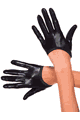 Short Wet Look Gloves