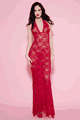 Long Lace Halter Gown