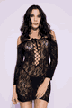 Off the Shoulder Lace Up Mini