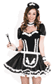 Flowery Lacy French Maid Costume