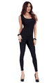 Music Legs ＜Lady Cat＞ Sleeveless Jumpsuit