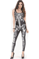 Leg Avenue Lady Cat 2pc Golden Skeleton 24