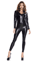 Music Legs ＜Lady Cat＞ Long Sleeve Wet Look Catsuit