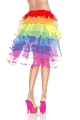 Music Legs ＜Lady Cat＞ Rainbow Long Back Tulle