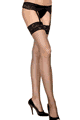 Music Legs ＜Lady Cat＞ Lace Top Diamond Net Stockings and Garterbelt画像