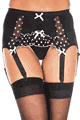 Music Legs ＜Lady Cat＞ Polka Dot Mesh Garterbelt