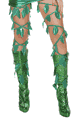 Roma Costume ＜Lady Cat＞ Green Leaf Thigh Wraps
