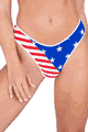 Roma Costume ＜Lady Cat＞ American Flag Cross Shorts画像