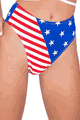Roma Costume ＜Lady Cat＞ American Flag High Waisted Shorts画像