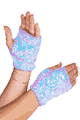 Roma Costume ＜Lady Cat＞ Open Finger Sequin Gloves画像