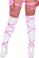 Roma Costume ＜Lady Cat＞ Pair of Metallic Swirl Leg Straps