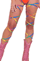 Roma Costume ＜Lady Cat＞ Rainbow Garter Leg Straps