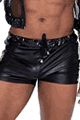 Mens Pleasther Runner Shorts with Studs