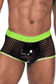 Mens Fishnet and Vinyl Trunks