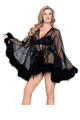 Roma Costume ＜Lady Cat＞ Hollywood Glam Luxury Mini Robe画像