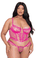 Bubblegum Heart Bustier and Thong