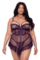 Sugar Plum Babydoll with Thong
