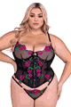 Peony Paradise Corset 2-Piece Set