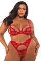 Baroque Heart Bra and High Waisted Thong