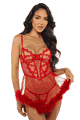 Baroque Heart Babydoll and Thong