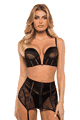 Belle Noir Babydoll with G-String
