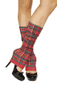 Roma Costume ＜Lady Cat＞ Red Plaid Leg Warmer