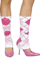 Roma Costume ＜Lady Cat＞ Argyle Leg Warmer