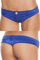 Roma Costume ＜Lady Cat＞ Extreme Booty Shorts with Button Front Detail