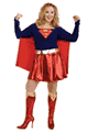 Plus Size Deluxe Adult Supergirl Costume