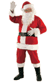 Promotional Adult Flannel Santa Suit with Faux Fur Trim