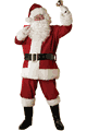 Regal Plush Adult Santa Suit with Faux Fur Trim and Beard an