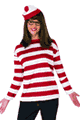 RUBIE'S ＜Lady Cat＞ Adult Where is Waldo Wenda Plus Costume