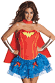 RUBIE'S ＜Lady Cat＞ Corset with Skirt Adult Wonder Woman Costume画像
