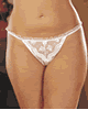 Shirley ＜Lady Cat＞ Embroidery Crotchless Panty