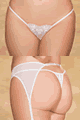 Shirley ＜Lady Cat＞ Sequin Embroidered Thong