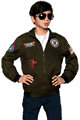 Underwraps ＜Lady Cat＞ Navy Top Gun Pilot Jacket Child Costume画像