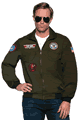 Navy Top Gun Pilot Jacket Adult Costume