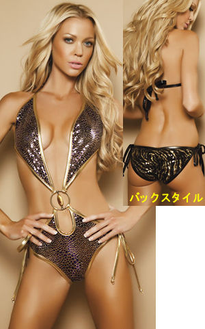 Lady Cat Express お勧め水着通販 LJV10510 Sequin Pucker-Back Monokini