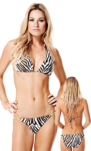 Lady Cat Express お勧め水着通販 LVIX021331-113331 Zebra Long Tri Top and Full Bottom