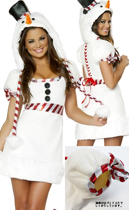 水着/下着/コスチューム/ダンスウェア/ドレスのオークション Snowman Mini Dress with Hood