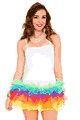 White/Rainbow One Size