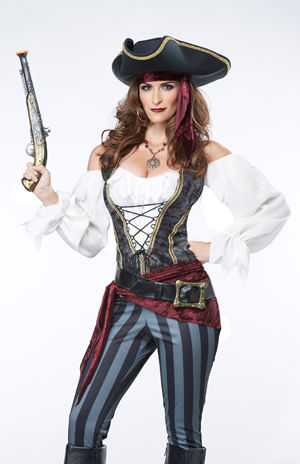 ゴージャスでかっこよくてセクシーな女海賊王になれるコスプレ ハッピーコスチューム Lady Cat