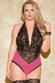 Hot Pink/Black Queen Size
